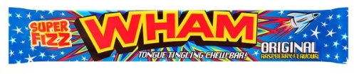 Wham Original Raspberry Flavour Chew Bar 50 x 25gram