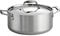 Tramontina Three-ply clad stainless steel 5 quart Dutch oven pot with lid, induction ready, dishwasher safe, NSF certified, made in Brazil