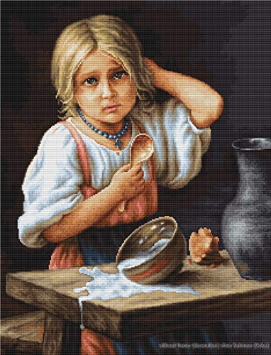 Luca-S Kreuzstichset Bauer, Zählmuster, 34x44cm