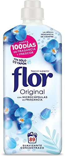 Flor Original, Suavizante Concentrado, para la Ropa, 89 lavados, 1602 mililitro, 1