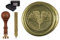 Siegelstempel Set Sigillum Gravur Symbol Gingko, incl. 1 Stange Siegelwachs