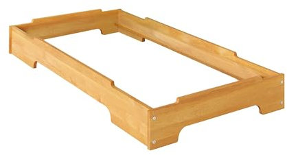 BioKinder Stapelbett Gästebett Kinderbett Kai aus Massivholz 70 x 140 cm