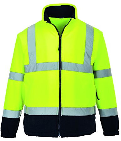 Portwest Hochsichtbare zweifarbige Fleece-Jacke, Farbe: gelb, Größe: 4XL, F301YNR4XL