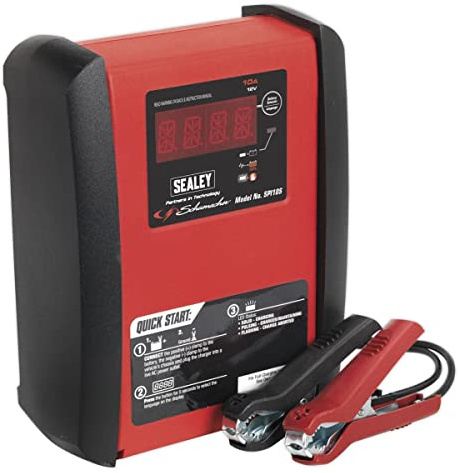 Sealey SPI10S Intelligent Speed Battery Charger 10A 12v - upto 3x Faster Charge