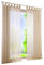 BAILEY JO 1er-Pack Gardine mit Schlaufen Vorhänge Transparent Voile Vorhang (BxH 140x145cm, Sand)