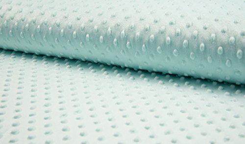 Luxus Supersoft Grübchen Fleece Stoff Pale Mint - Grün, 1Mtr - 150cm x 100cm
