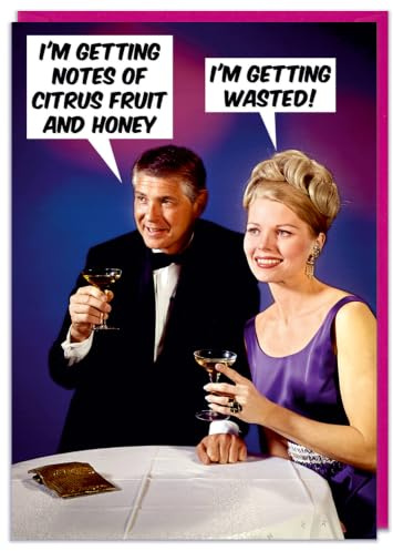 Dean Morris Cards I'm Getting Wasted - Funny Birthday Card - Drinking Humour - Couples Birthday Card