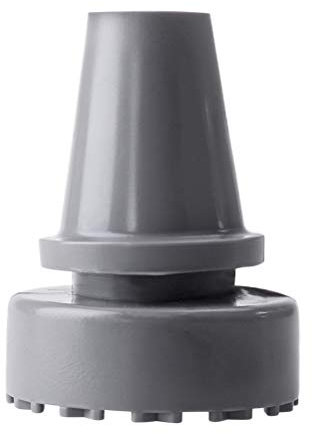 Healifty Krückenkapsel Große Auflagefläche Gehhilfenfuß rutschfest Gummipuffer Krücke Tipps 19mm 2 Stück (Grau)