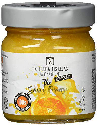 To Filema Tis Lelas Handgemachte Orangenmarmelade ohne Zuckerzusatz – 2er Pack (2×240 g) – 75% Frucht, 100% natürliche Zutaten, vegan & glutenfrei – Premium Konfitüre aus Griechenland