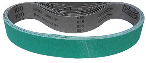 Klingspor CS 631 XF Schleifband für Rohrbandschleifer | 40 x 760 mm | 10 Stück | Körnung: P80