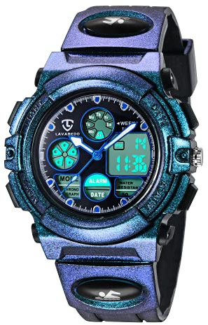 aswan watch Digitaluhr Kinder Mädchen Jungen mit Wecker,Stoppuhr,LED Licht,Datum-Sport Armbanduhr mit Silikonarmband