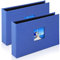 Klein Mini Fotoalbum Einsteckalbum 10X15 Größe 56 Fotos, Erinnerungsalbum mit Leinen Einband, Fotobuch Schwarze Seiten, Perfekt für Baby-, Hochzeits- & Familienfotos (10X15/2 Packungen, Blau)