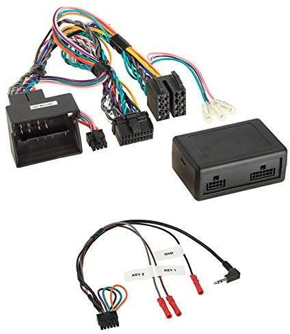 Lenkradfernbedienung Adapter Interface LFB Multi-Anschluss passend für Peugeot 207 Blaupunkt/Siemens/VDO RD4 kompatibel mit verschiedenen Autoradios