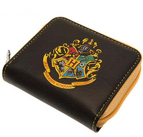 Groovy Uk Harry Potter Porte-Monnaie rectangulaire Poudlard, Noir/Jaune