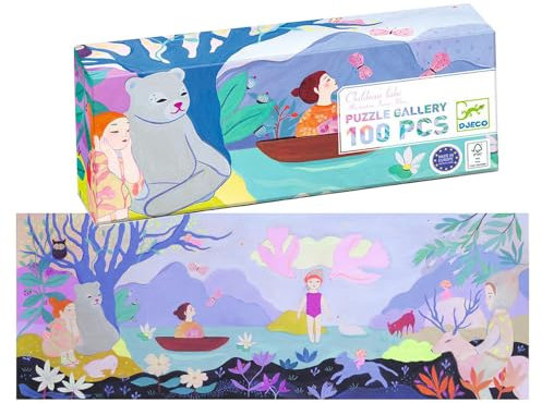 DJECO Puzzle Gallery - Childrens Lake | 100 Teile | Kinderpuzzle #DJ07635
