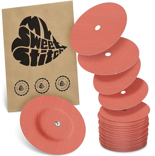MySweetStitch - 25 x FreeStyle Libre 1 & 2 cerotti sensore, Overpatch rotondo Ø 65mm, con foro di ventilazione, cerotto impermeabile, traspirante, Corallo