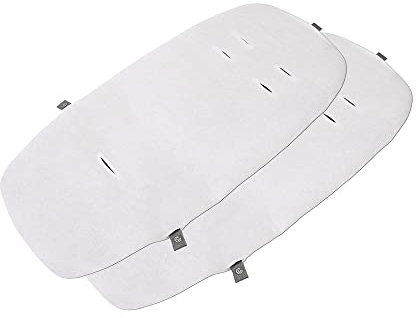 Maxi-Cosi Alba Bettlaken, für Alba All in 1 Stubenwagen, 100% Baumwolle, Von Geburt bis 6 Monate (9kg), Weiß (2X)