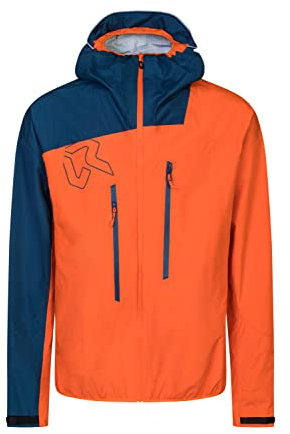 Rock Experience Damen Mt Watkins 2.0 Hoodie Jacket, 0630 FLAME+1484 MOROCCAN BLUE, L EU