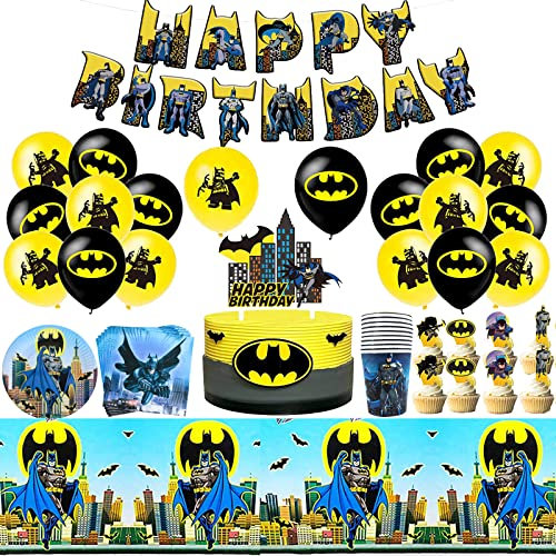 Batman Party Deko Geburtstag Batman Deko Geburtstag Batman Luftballons Geburtstag Batman Luftballons Deko Batman Torte Deko Batman Geburtstag Banner Batman Party Geschirrset Batman Geschirr Set