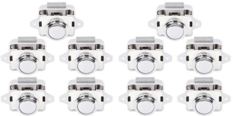 PRATYAHARA 10 PièCes Camping-Car Voiture Pousser Serrure DiamèTre RV Caravane Bateau Moteur Armoire Tiroir Loquet Bouton Serrures MatéRiel de Meubles
