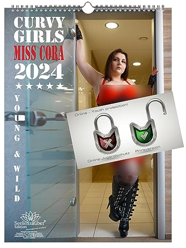 Sexy Curvy kurvige Girls DIN A3 Kalender für 2024 Erotik - Seelenzauber