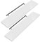 CASARIA® Set of 2 110cmx23cm Matt Grey Floating Shelf Including Bracket | Wall Shelving Living Room Kitchen Bedroom Office | 38mm Thick | Hidden Wall Fixing | 15kg Capacity MDF