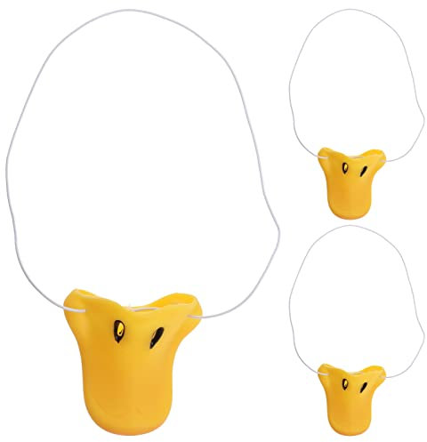 Alipis 3 Stück Entennase, Halloween-Maske, Party, Cosplay, Nase, Nase, Nase, Kostüm, Ente, Tier, Zubehör, Vinyl, Entenschnabel, Bankkind