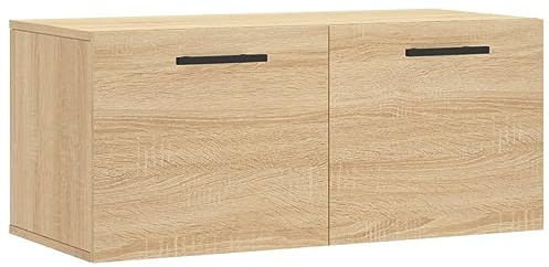 vidaXL Wandschrank Sonoma-Eiche 80x36,5x35 cm Holzwerkstoff