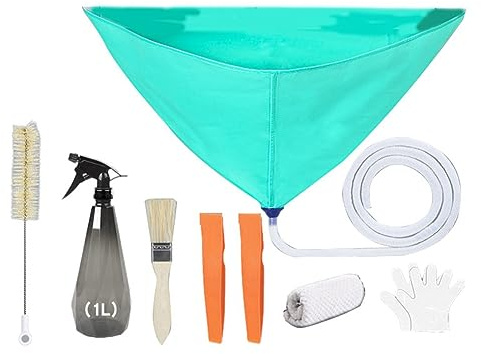 Durratou Special Water Bag Inside and Outside Machine Air-Conditioning Cleaning Easy to Install Prevents Water Splashes