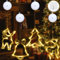 Holwim 4er set weihnachtsbeleuchtung fenster mit Saugnapf und 3 Beleuchtungsmodi, LED fensterdeko weihnachten batteriebetrieben, weihnachtsdeko innen fenster hängend für weihnachten deko,Warmweiß