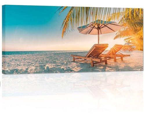 Diamond Painting Groß Full Bilder,5D DIY Meer Strand Sonnenaufgang Kristall Kreuzstich Kunst Diamant Malerei nach Anzahl Kits Mosaik Gemälde für Home Wand Dekor 50x150cm-20x60 inch s-229