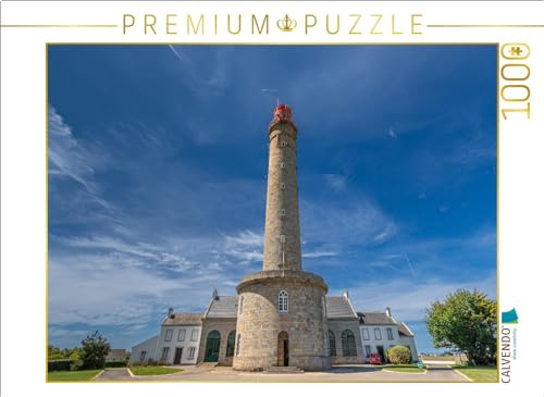 Puzzle · EIN Leuchtturm vor einem blauen Himmel mit Einer feinen | Wolkenzeichnung · Der Leuchtturm auf der Insel Belle-Île-en-Mer, die… · 1000 Teile · Lege-Größe 64 × 48 cm · CALVENDO Puzzle