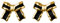 SLUYNZ Solid 925 Sterling Silber Schwarz Schleife Ohrstecker Ohrstecker für Frauen Damen Bowknot Ohrstecker Band Schleife Ohrstecker (0.9CM Studs-Gold)