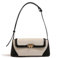 zhongningyifeng Clutch Umhängetasche Klein für Frauen PU Leder Canvas Mini Tote Handtasche Geldbörse mit Schnallenverschluss (black)
