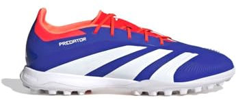 Adidas TF NIS08 Predator Alta Skin Elite Futsal Shoes, Lucid Blue/Footwear White/Solar Red (If6372), 28.5 cm