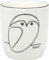 Konitz Picasso - Le Chouette Tasse, Porzellan, Tulip, Sanduhr, weiß, 1 Stück, Zuhause, Wiederverwendbar, Tiere, Erwachsener, 1 Stück