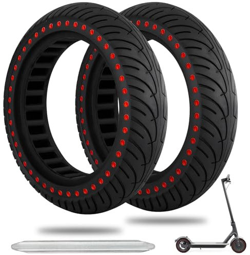 E Scooter Solid Reifen, 8,5 Zoll Vollgummireifen Xiaomi M365 Reifen Ersatzreifen 8.5x2 Zoll Ersatzräder Vollgummi Tyre Reifen,Hochelastischer E Scooter Reifen Für Mijia Mi Xiaomi M365/1s/Pro/Pro2