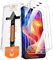 QUESPLE [3 Pièces] Verre Trempé pour iPhone 12 Pro Max, Haute Qualité Couverture Complète, Dureté 9H, Sans Bulles, Film Protection écran, Avec Kit d’Installation Facile