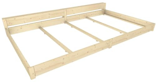 TUGA - Holztech Familienbett Familien-Nesterl 360 200 23 Zirbe 180/180cm mit Ablage