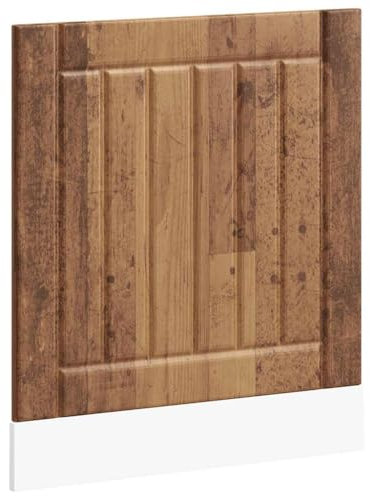 vidaXL Panel para lavavajillas Lucca Madera contrachapada Madera Vieja