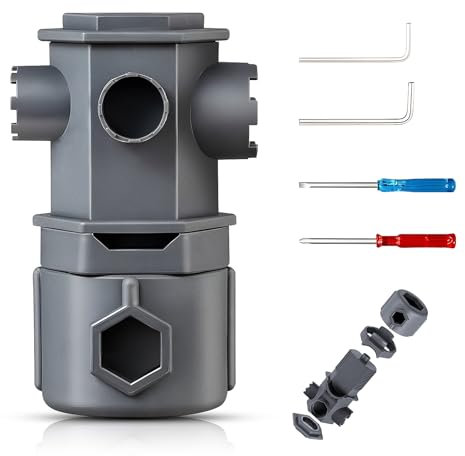 Allisway Wasserhahn Sieb Schlüssel, Schlüssel, Sanitär Werkzeug, Wasserhahn Entkalker Aufsatz, Kommt mit Schraubendreher, Multifunktionalem 16-in-1-Wasserhahn-Entfernungswerkzeug