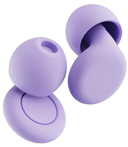 OPEIIN Ohrstöpsel zum Schlafen Lila - Neu Flexibles Silikon, Ultraweiche Wiederverwendbare Geräuschreduzierende Ohrstöpsel für Schlaf, Konzentration, Reisen | mit 8 Spitzen in XS/S/M/L | 28dB (SNR)