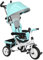 HOMCOM Triciclo Evolutivo para Bebés 6 en 1 Triciclo para Niños de 1-5 Años Bicicleta para Niños con Toldo Plegable Mango Telescópico Desmontable Cinturón de Seguridad y Cesto 95x50x106 cm Verde Mint