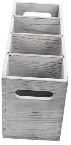 PRETYZOOM Caja De Almacenaje Porta Cubiertos Para Encimera Soporte Para Utensilios De Cocina Utensilio De Cocina Almacenamiento De Soporte De Palillos Soporte Para Cubiertos De Madera