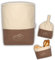 slowroom Brotbeutel zur Brotaufbewahrung und Frischhalten 3 in 1 - Brotkorb Stoff  - Brottasche aus Baumwolle - Brotkasten 32 x 35 cm, Braun