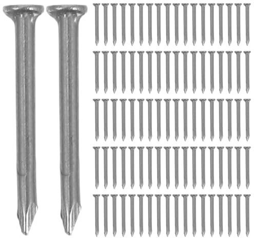 POPETPOP 1 clou en acier galvanisé ongles durcis clous muraux en acier inoxydable clou mural à bout ongles clou de mur de ciment acier inoxydable 304 Silver