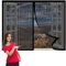 Zanzariera per Finestre 187 x 165 cm Zanzariera Regolabile Fai-Da-Te Mantiene Stanza Traspirante per Ideale per Porte da Balcone, Nero