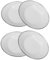 CIYODO 4 Piezas platos esmaltados platos de frutas de estilo retro bandeja bocadillo servicio vajilla titular de frutas platos para servir platos vintage al aire libre esmalte blanco