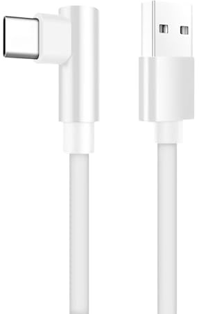 KIRVOS Cavo USB-C Ricarica Rapida 120W per Xiaomi, Compatibile con Xiaomi/Redmi 13 12 11 Pro, 120W 6A, Design Angolare 90 Gradi, Lunghezza 1.8M, Supporto Ricarica Veloce (Bianco)