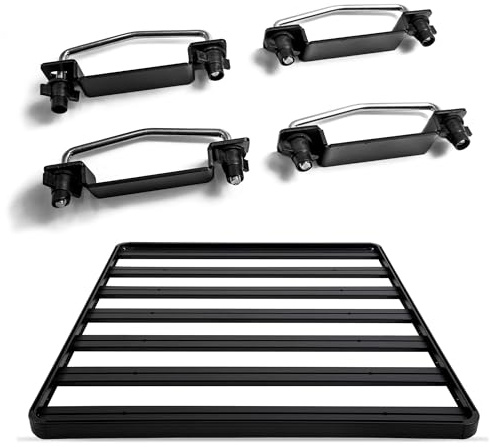 CHROMEMASTER Dachkorb Auto; Dachgepäckträger zur Beförderung von Zusätzlicher Ladung; Dachplattform mit den Maßen 176,5 x 126 x 5 cm - Ideal als zusätzlicher Dachträger; Schnelle Montage mit Schellen